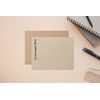 Modern Vertical Single Initial Notes - Custom Stationery Set - Flat Notecards - Personalized - Recycled - Eco Friendly - Gift Set
