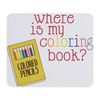CafePress Coloring Book Mousepad Non-Slip Rubber Gaming Mousepad