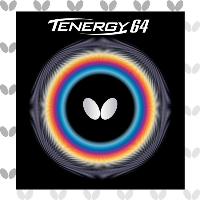 Butterfly Tenergy 64 Table Tennis Rubber Sheet - 1.7 mm, 1.9 mm, or 2.1 mm - Red or Black - 1 Inverted Table Tennis Rubber Sheet - Professional Table Tennis Rubber Sheets