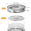 100Pcs/50 Sets Canning Jar Lids and Rings Wide Mouth Split-Type Lids with Silic