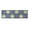 Excelsa Table Runners, Cotton, Yellow and Blue, 45 x 140 cm