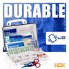 First Aid Kit 230 Piece OSHA Approved Wall Mountable Work Vehicle Home Box