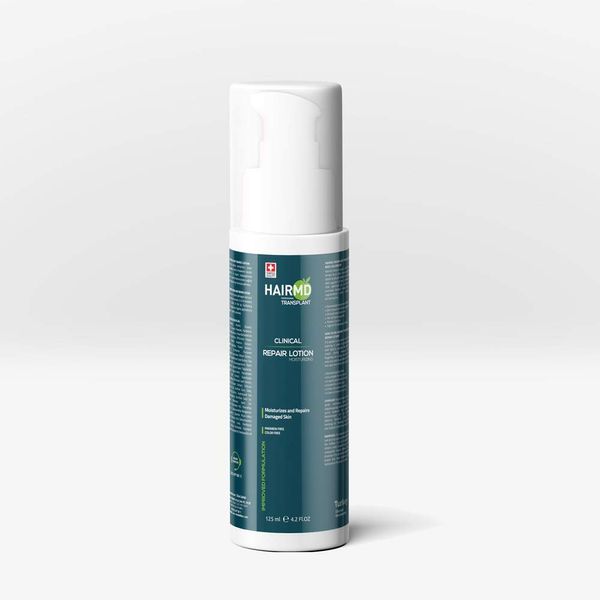 HairMD Transplant Clinical Repair Lotion - 125ml Hair Lotion for Post-Hair Transplant - Gentle and Mild Formula - Nourishing and Moisturizing on Sensitive Skin - Protects the Scalp