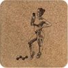'Body Shape' Square Cork Trivet/Pot Stand (TR00025725)