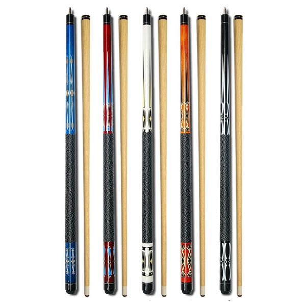 Set of 5 Pool Cues New 58" Billiard House Bar Pool Cue Sticks GJ-1~GJ-5