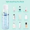 10 Pcs Clear Travel Bottles, 60ml Empty Travel Bottles, Travel Bottles for Toiletries, Flip Cap Plastic Bottles for Travel, Refillable Travel Bottles with Funnels and Labels for Travel or Cosmetic