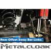 Jeep JL Wrangler Rear Offset Sway Bar Link Extension Kit, 12"