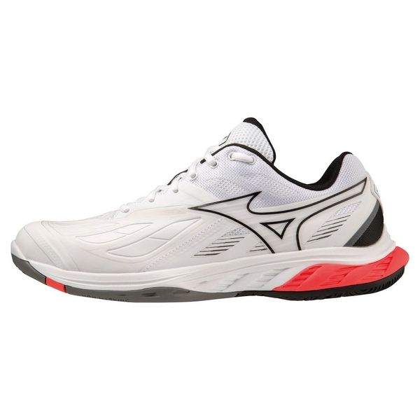 Mizuno Wave Fang Badminton Shoes 2, white/black/pink