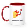 Personalised Emoji 11oz Mug Featuring Nail Polish Red
