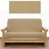SlipcoverShop Solid Tan Futon Cover Queen 413