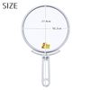 Merry CH-7740 Folding Hand Mirror with Magnifying Mirror, Silver