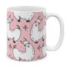MUGBREW Pink Llama Pattern Ceramic Coffee Mug Tea Cup, 11 OZ