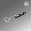 Black Slide Door Bolt Wrought Iron Bow Handle Rust Resistant Renovators Supply