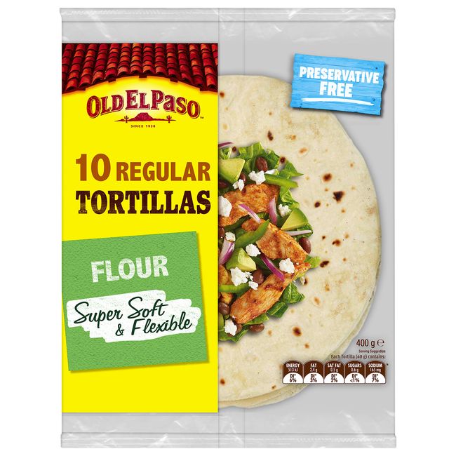 Old El Paso Flower Tortilla 40 Grams (x 10)