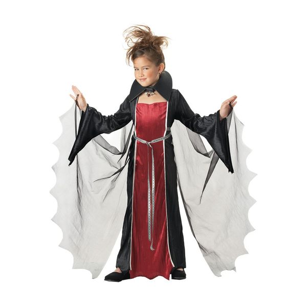 Girls Vampire Costume Large (10-12)