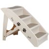 4 Non-slip Steps Dog Ladder Support Frame for High Bed Foldable Pet Stairs
