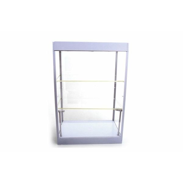 LARGE LED LIGHTED DISPLAY CASE W/ 2 ADJUSTABLE SHELVES  9927MW DIECAST ACCESSORY