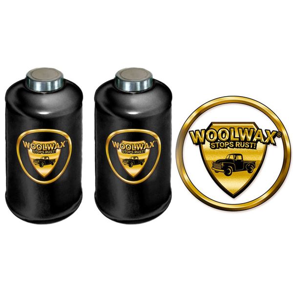 WOOLWAX® Lanolin Auto/Truck Undercoating (2) Quart Bottles (full) (Color Black)