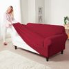 Stretch Sofa Covers (Wine, 2 Seater)