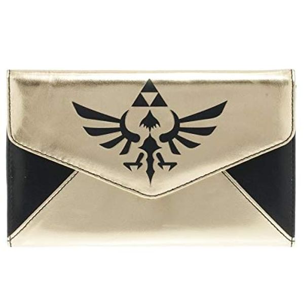 Bioworld Zelda Logo Gold & Black Envelope Wallet