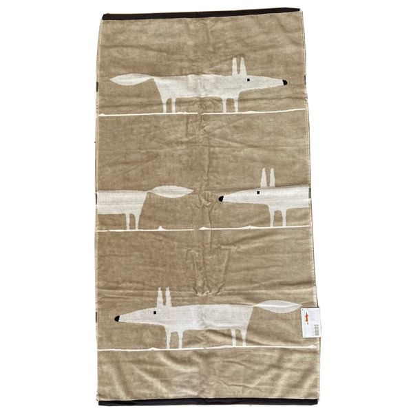 Scion Mr Fox Towel - BATH, CHARCOAL
