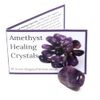 Amethyst Healing Crystals - Polished Tumblestone Crystal With Guide & Bag