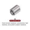 sourcing map 20pcs Wire Threaded Inserts 3/8-16 UNC 2D 19mm 304 Stainless Steel Helical Coiled Wire Thread Sleeve
