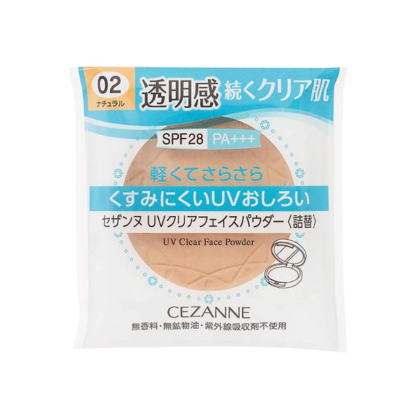 Cezanne UV Clear Face Powder - Refill - 02 Natural