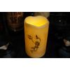 LED Timer Pillar Candle Halloween Skull Dancing