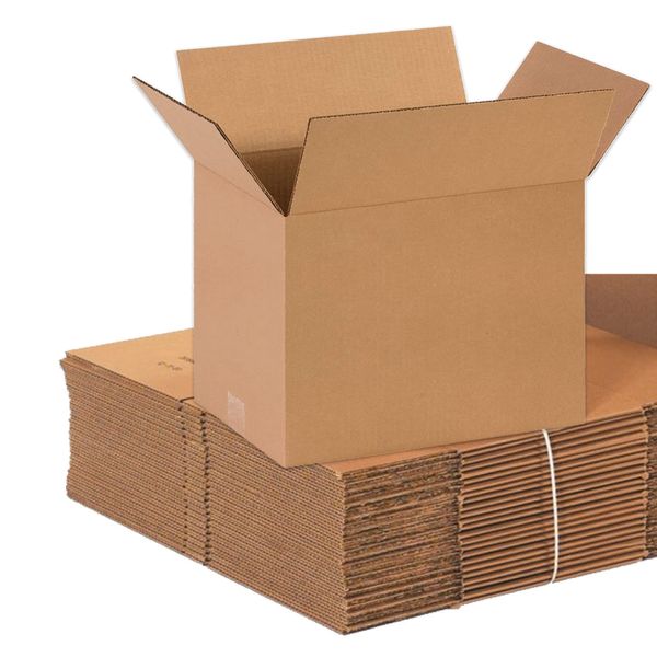 AVIDITI 14 x 10 x 10 Corrugated Cardboard Boxes, Medium 14"L x 10"W x 10"H, Pack of 25 | Shipping, Packaging, Moving, Storage Box for Home or Business, Strong Wholesale Bulk Boxes