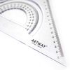 Artway Plastic Set Square Pack (2) - 45 & 60 degree angles