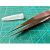 2pcs SMD/SMT Electronics Tweezers, Precision Ground Fine Tip, Stainless, 5", LOT