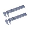 sourcing map Vernier-Caliper 10cm 4 Inch Metric Mini Double Scale Plastic Ruler Measuring Tool 2pcs