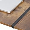 58" L-Shaped Gaming Desk Corner Computer Desk PC Laptop Table Workstation Brown