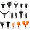 Upgraded 15 PCS Massage Gun Attachments for Hypervolt Go - Versatile Relief