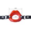 Open mouth exercise belt with fun adjustable silicone lips
