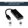 StarTech.com USB-C to HDMI Adapter - Thunderbolt 3 Compatible - Black - 4K 30Hz