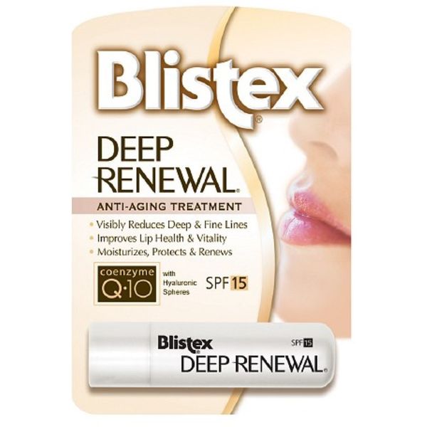 Blistex Lip Protectant Sunscreen Deep Renewal Anti-Aging Formula 0.13 Ounce (3.69g) (Value Pack of 5)