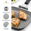 MasterClass Non-Stick Induction-Safe Griddle Pan with Folding Handle, 20 cm (8”), Black