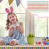 DALAETUS 2 Pcs Disposable Easter Table Cloth Set for Easter Gifts,RectangularTable Decorations for Easter Themed Party Supplies,Plastics Eggs Chick Floral Pattern Easter Egg Tablecloth