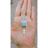 Native American Liquid Silver Turquoise Pendant Necklace & Beads