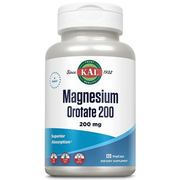 KAL Mega Mineral Supplement 120 Count Vegetarian Magnesium Chelated Tablets