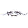 Motorcycle Chrome Mini Oval Side Mirror For Harley Davidson Street Glide Special