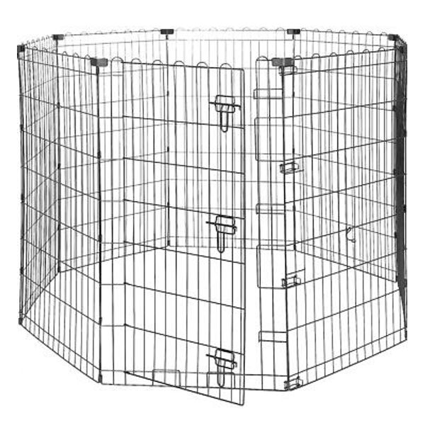 Foldable Octagonal Metal Exercise Pet Play Pen for Dogs, Fence Pen,