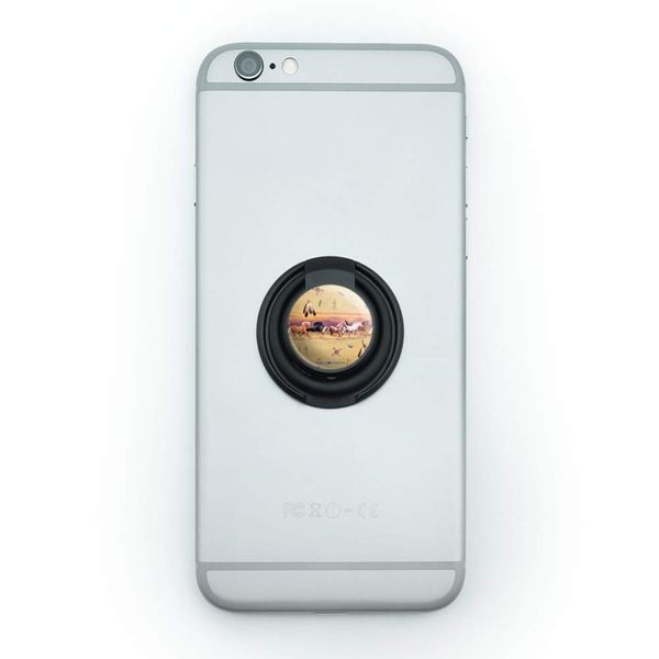Palamino Horses Running Border Pattern Mobile Smart Phone Finger Ring Grip Holder Stand