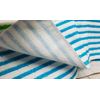 3 pc Microfiber Kitchen Towels Set(15"x15")TRI-COLOR STRIPES,PINK,BLUE,GREEN,