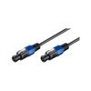 PA Verbindungskabel 2x Stecker - Knickschutz 10.0m