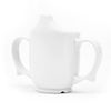 Ability Superstore Ceramic White Dignity Drinking/Feeding Cup with Pierced Spout