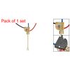 uxcell Pull Chain Switch with Brass Pull Chain, 3 Wire Fan Light Switch Wire Length 9cm