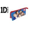 Official One Direction 3 Pocket Large Pencil Case 1D New Blue Style